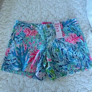 NWT lilly Pulitzer stretch callahan shorts size 4 sink or swim